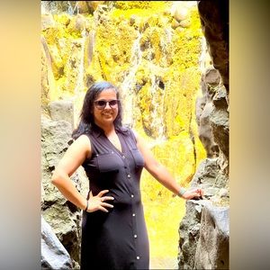 WHBM maxi dress with belt